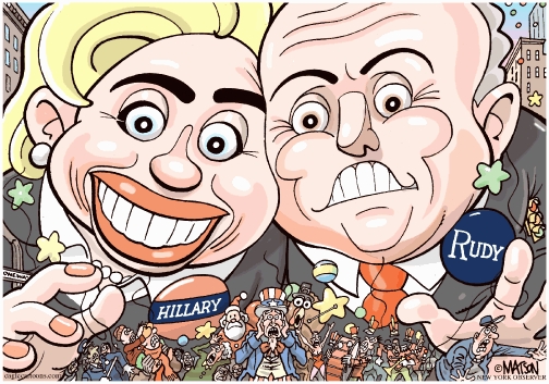 Hillary and Rudy